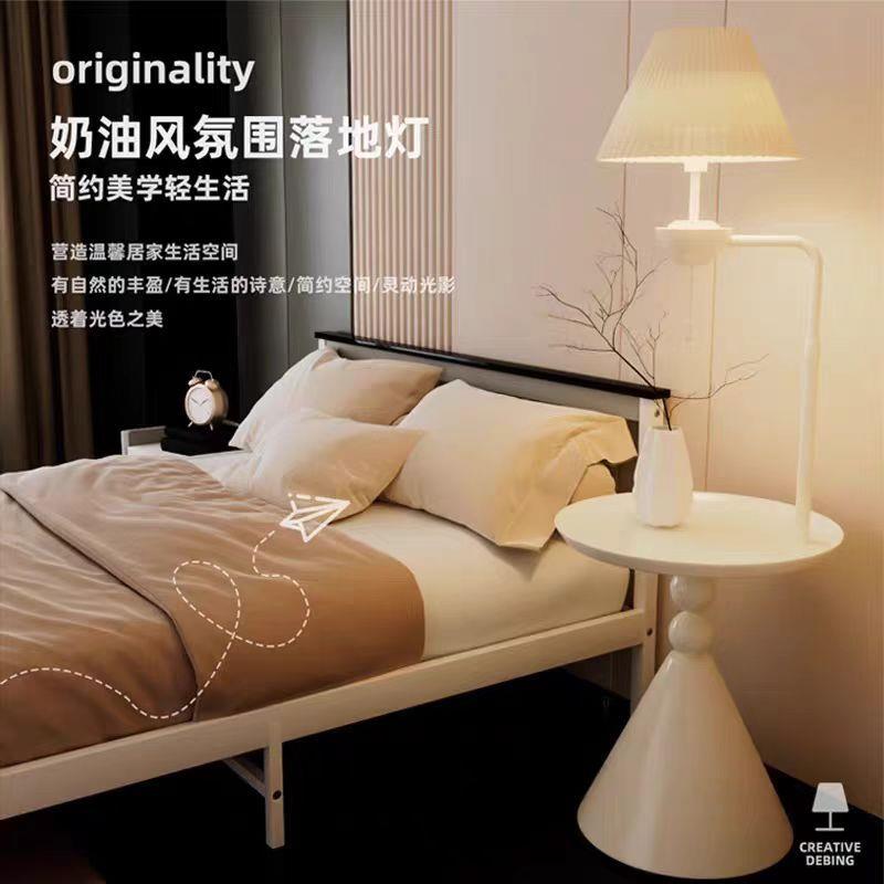 小桌子客厅家用沙发边几阳台小圆桌迷你茶几床头置物桌铁艺床头柜