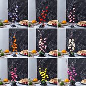 高档酒店餐厅刺身拼盘菜品盘饰摆盘装 饰花草创意小摆件围边点缀花