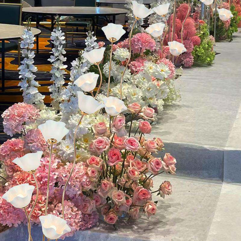 婚庆道具路灯婚礼堂电会铁艺装饰摆件镀引WPE舞台布置道具宴厅装