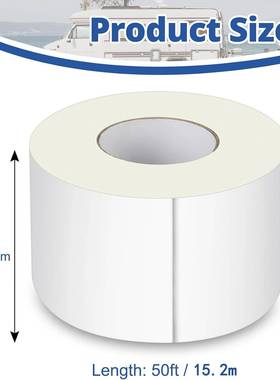 RV车顶胶带白色4英寸x5车0英尺房车胶带车维修的房密顶250封胶布