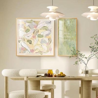 奶油风气HLT-214抽象餐厅装饰画法式简理约大高级感背景墙挂艺术