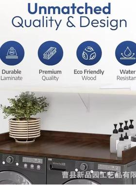 木质洗衣机台面纳置物架家用烘干机盖板储物多架能XPY05291支架功