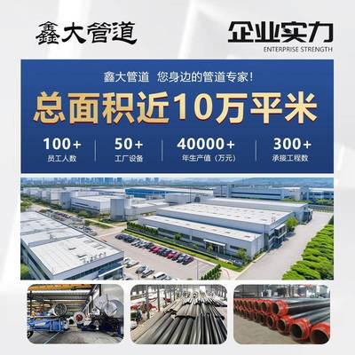 聚553氨酯保温管预制埋暖供热小区造保改供温管聚氨酯泡直沫保温