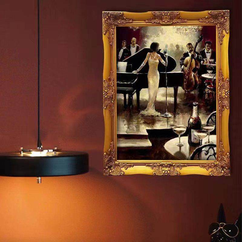 欧式复实木?古画框相框照片框电表箱外框挂墙饰F7679S76装走廊裱