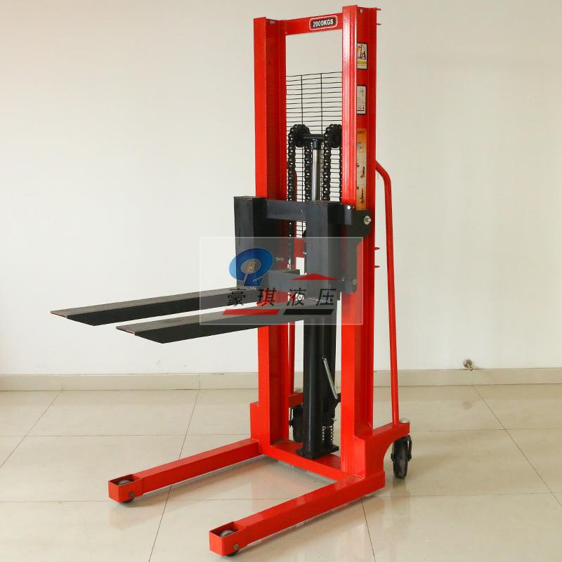 升高车升降动叉车手托盘堆垛车搬2运1吨吨3吨手动车820液压堆高车