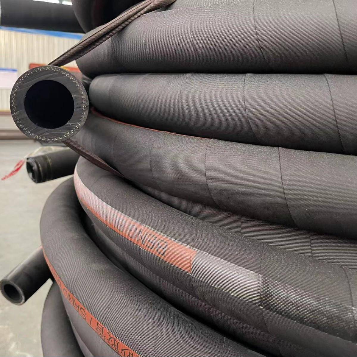 厚高耐缠磨喷573砂管耐压喷砂机物料管加帘线绕橡管2532喷胶砂机