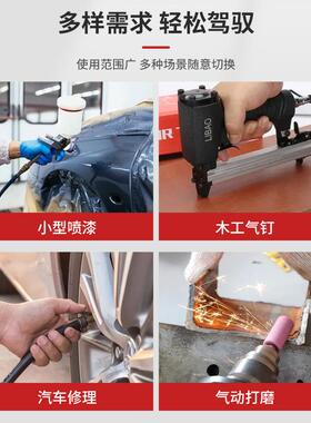 活塞空压动机3缸移压缩机皮带式工业空压XJB0.9/1漆机7.式5KW喷压