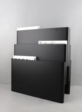 现代约创居意简金属落地杂志1488刊书架摆件书房售楼处样板间家装