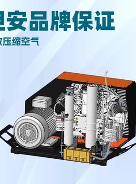 空气充填泵215L 265L 300L高压空气填充泵 空气压缩机自动排污