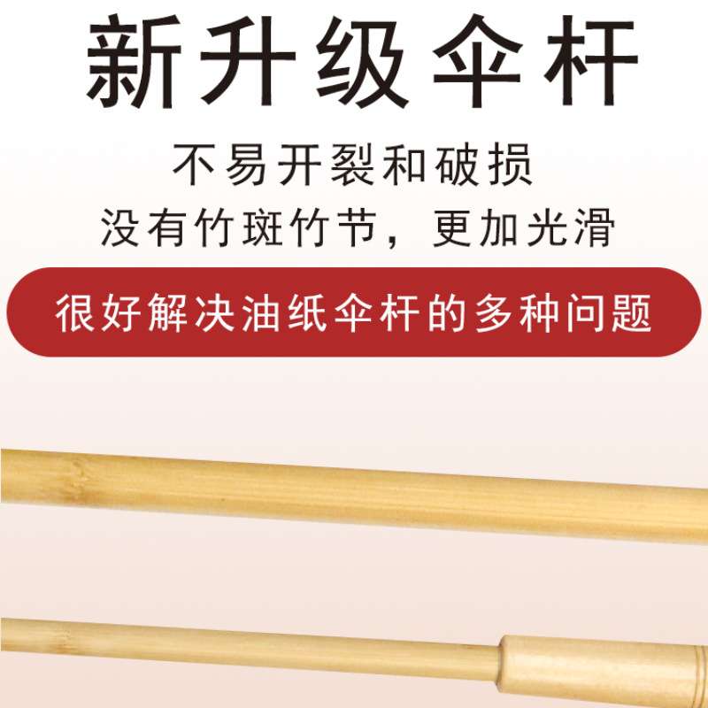 中典水墨油纸伞防雨防晒实用传统纯手工汉服男影视道具装饰乐之芸