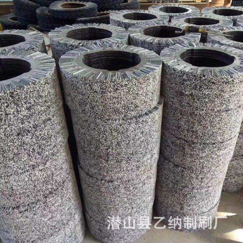 毛刷辊 抛光除尘工业刷辊 磨料丝抛光除锈 清洗机毛刷滚轮