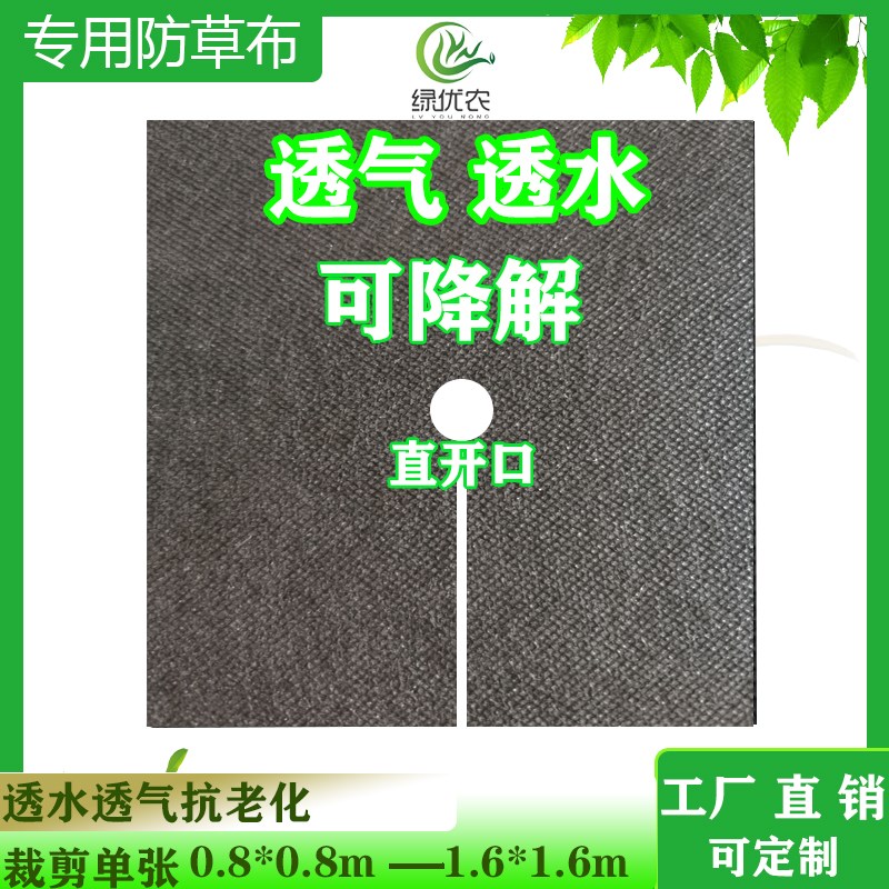 果园农用除草地布透气透水保湿可降解果树专用除草地膜厂家直发