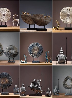 欧式摆件家居装饰品客厅电视柜办公室书架摆设置物架玄关工艺品