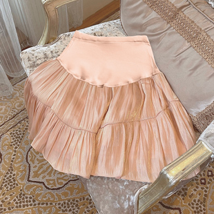 薄款 裙夏季 外穿潮妈时髦A字孕妇半身裙短裙托腹裙 孕妇雪纺裤 新款