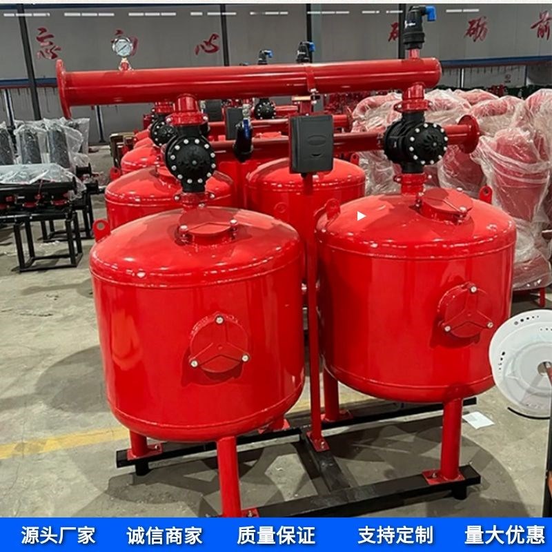 自动反冲洗砂石过滤器 农用灌溉砂滤器 浅层砂石过滤器前置工厂
