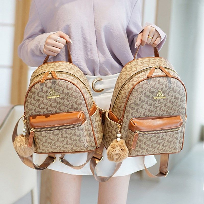 背包女双肩旅行超火女士双肩包2025新款时尚包包女高级感女式网红,箱包皮具/热销女包/男包,双肩背包,淘宝优惠券,粉丝福利购,淘宝优惠卷