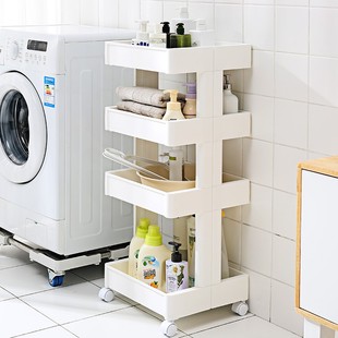 置物架卧室现代简约房间落地收纳架多层架子床头手推车移动储物架