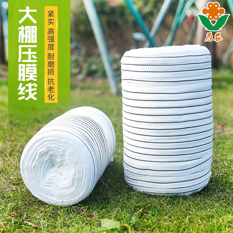 为农压膜带白色温室大棚配件涤纶丝压膜线压膜绳蔬菜托膜带压薄膜