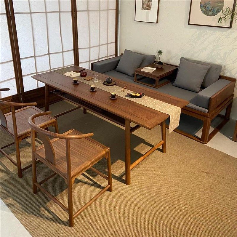 新中式禅意实木茶桌椅组合2024新款时尚白蜡木泡茶桌家用茶室茶台,住宅家具,家用茶台/茶桌,淘宝优惠券,粉丝福利购,淘宝优惠卷