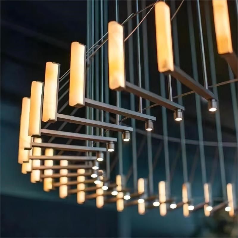 非标定制艺术轻奢创意餐厅灯具豪华会所别墅个性装饰造型吊灯