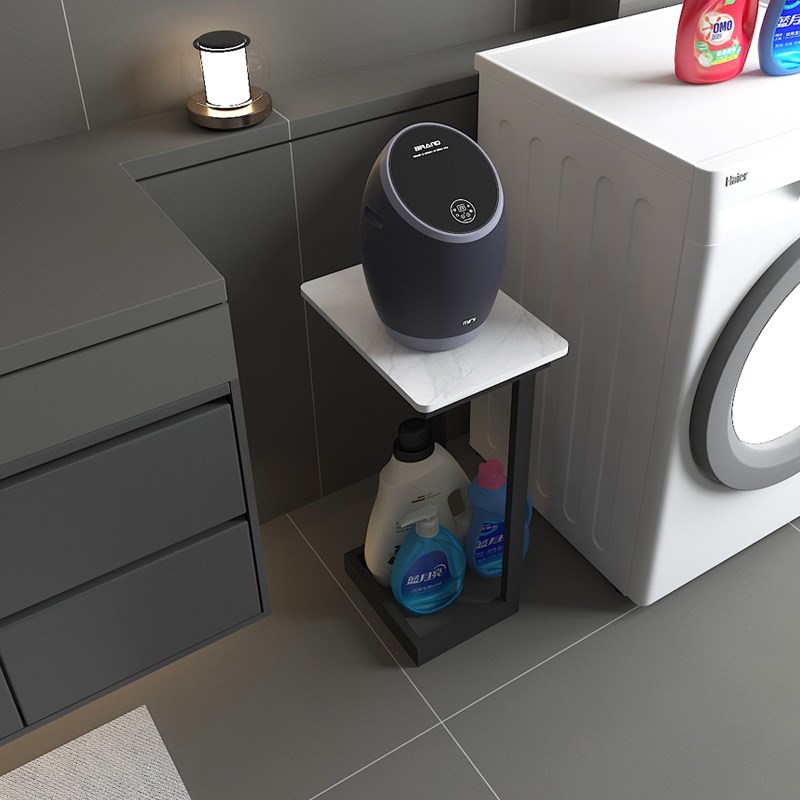 卫生间浴室内衣裤小型洗衣机置物架厕所马桶夹缝迷你烘干机收纳架
