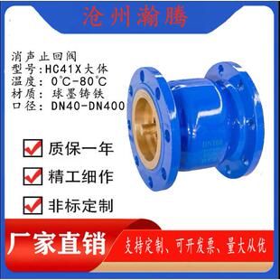 HC41X消声止回阀法兰立式单向阀逆止阀静音消声止回阀DN200DN600