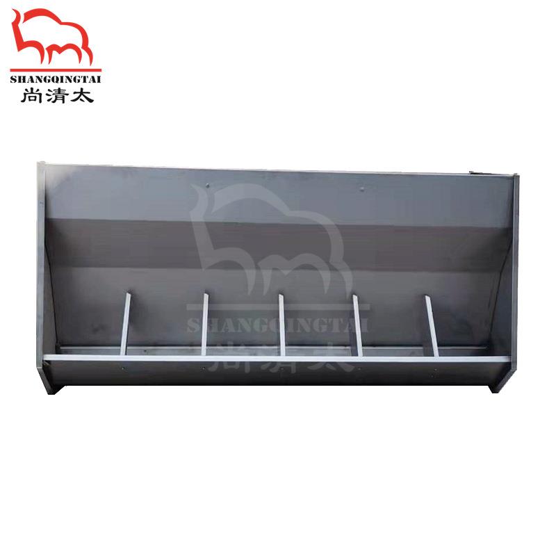 育肥猪用食槽304不锈钢单面6孔料槽养殖场喂料器喂食器畜牧设备