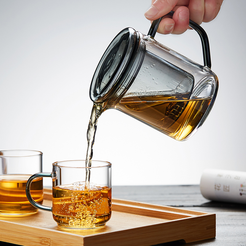 玻璃茶壶耐高温茶水分离过t滤泡茶壶小号单壶家用双人红茶茶具套