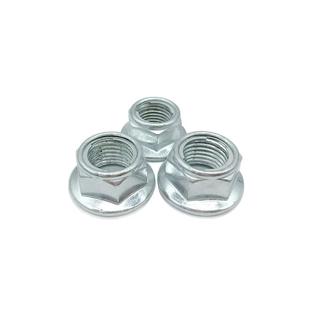 碳钢紧4.8级全金属六角法兰面锁螺母防滑GB187AVM6自锁螺丝帽4M