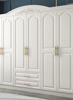 欧XVF式衣柜加门顶柜约经济型板式白色简组合柜木质六五边大衣橱