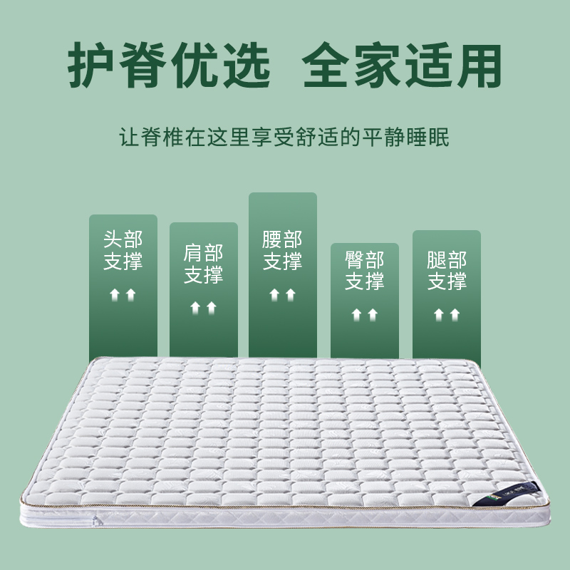 棕垫牀垫家用偏硬环保3e棕榈加硬护脊薄J款乳胶软儿童榻榻米可定