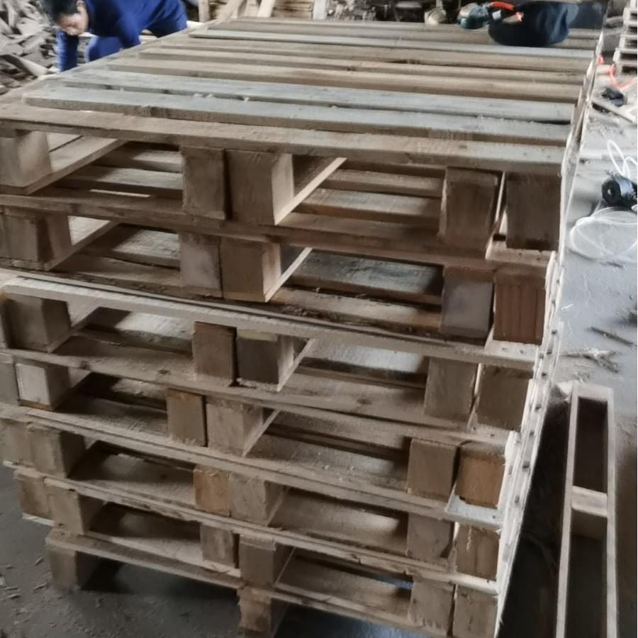 木质托流盘物实垫板叉木托盘卡板叉GKK车托盘四面进木托盘