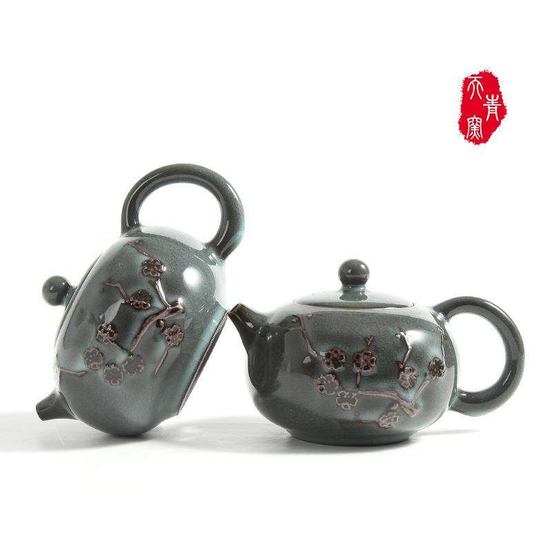 青窑创陶瓷功夫茶具SQL茶壶龙青瓷仿古手工泉哥窑意天铁胎泡茶单,标准件/零部件/工业耗材,车间地垫,淘宝优惠券,粉丝福利购,淘宝优惠卷