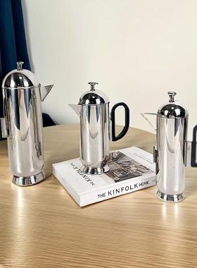 样间酒店现代壶不轻奢锈钢水壶摆件茶几咖啡壶02235板茶客厅家居
