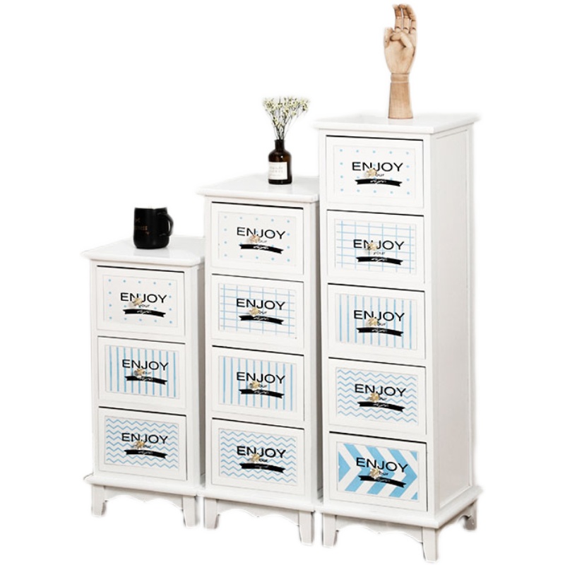 卧室夹缝30cm实木迷你小型储物柜窄边H柜置物柜抽屉复古床头收纳