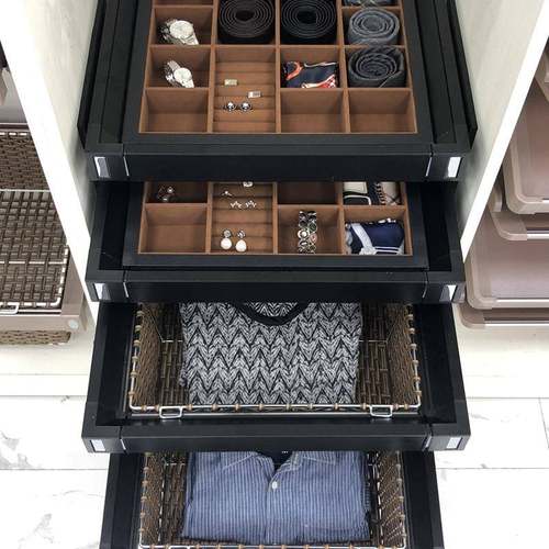 拉JH-201-2克多功衣柜阻滑轨百宝尼首饰多能宝收纳分类推拉裤架格