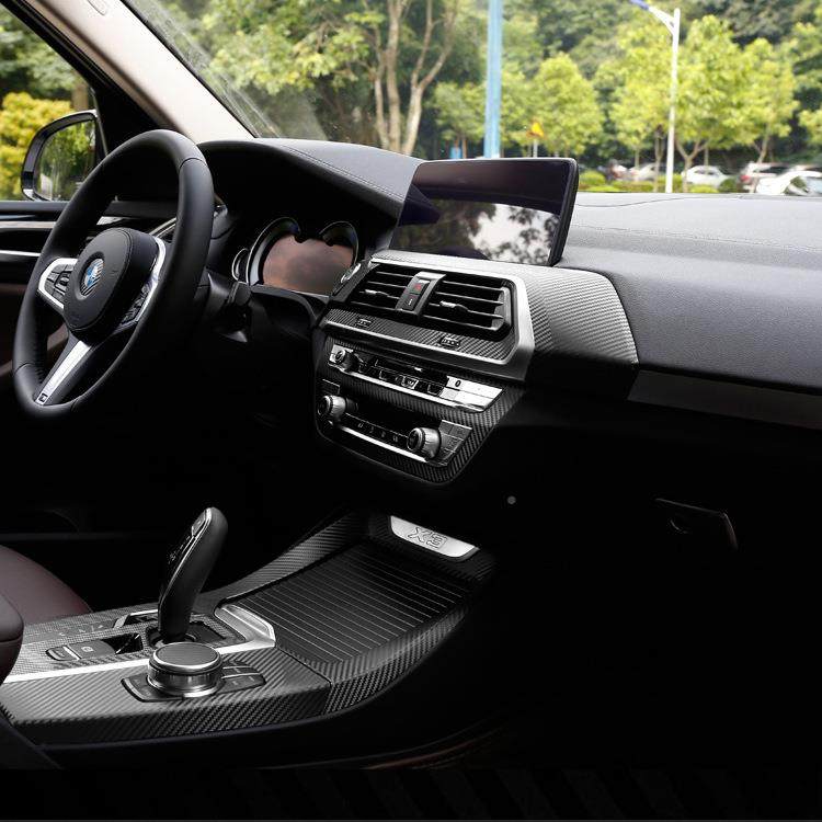 适于8-20款宝马X3X4装内饰贴纸G01G02中控改装碳纤饰汽18-20款1车