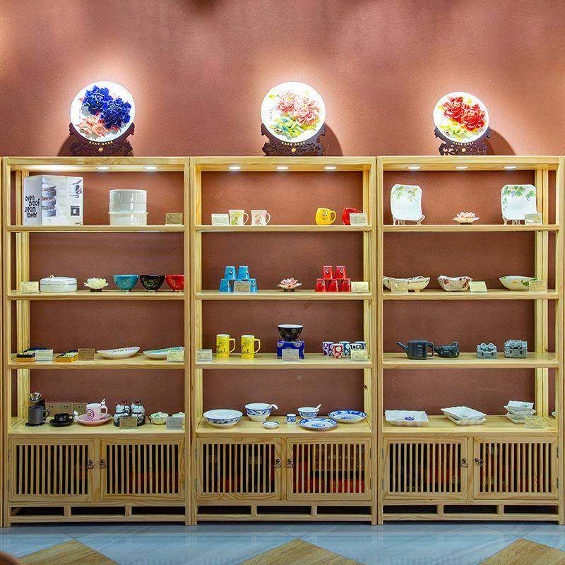 实木展示柜000001博古新中式古架柜储物柜董茶叶架茶架具茶叶茶室