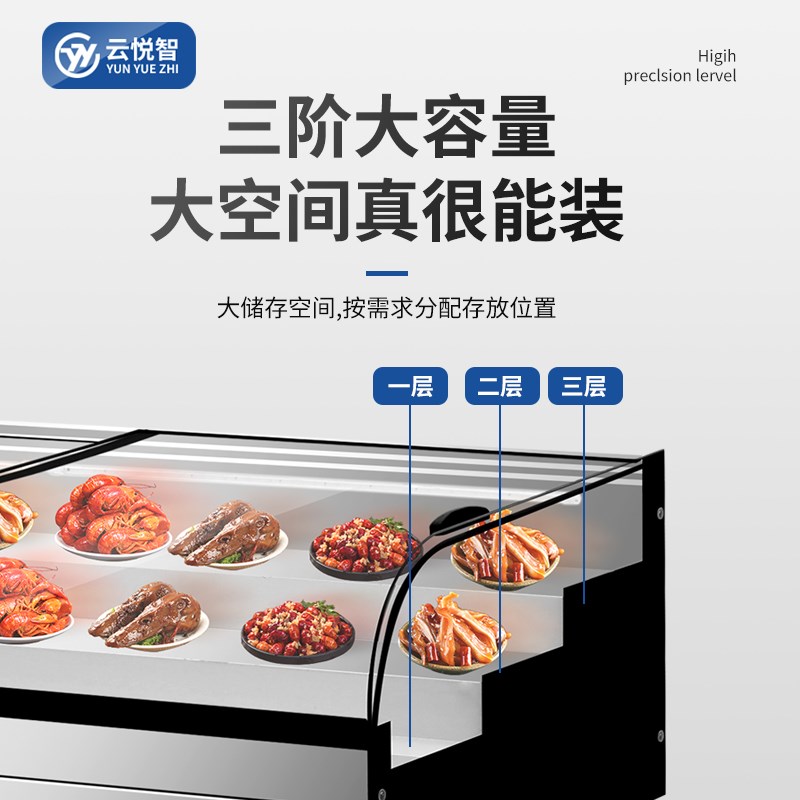 台式摆摊冰台冷藏展示柜三轮车阶梯炸串商用保鲜烧烤Y点菜地摊弧