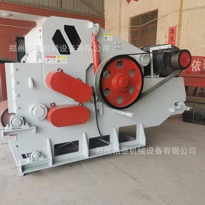 ADJ毛鼓式木材片机秸秆原木粉碎切片机竹子竹削电动削片机