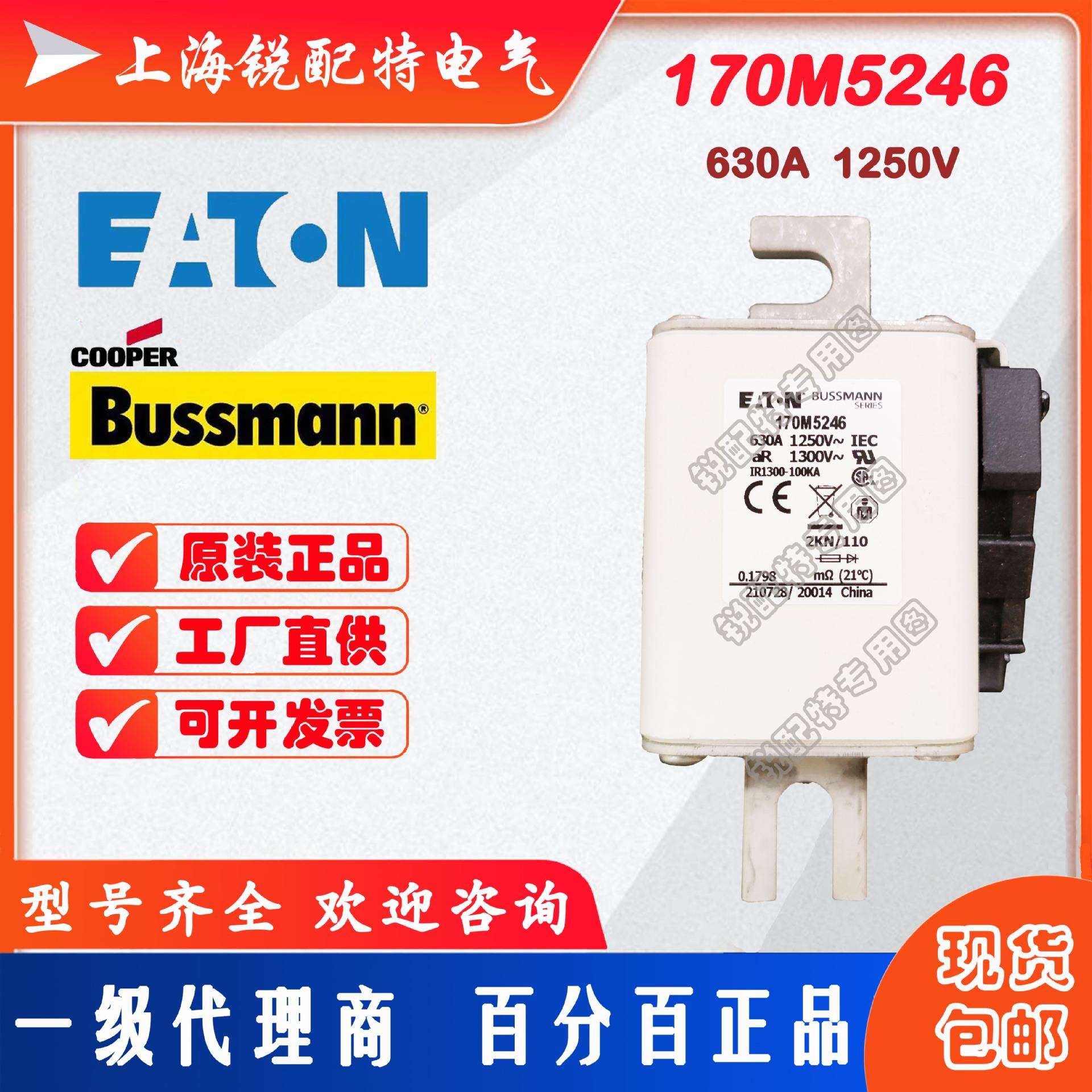 170M5246快速熔断器 1250V 630A 巴斯曼BUSSMANN快速熔断器