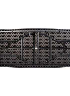 木纹藤纹折叠桌 171*81*73cm 整张桌面折叠桌 户外咖啡桌