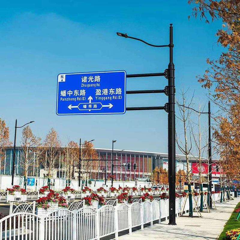 高速公路街道指示标识杆 安全标志杆件交通标志牌综合杆件现货