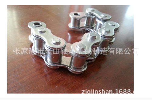 SS12B-1精密滚子链条304材质不锈钢链条工业传动链条单排链条