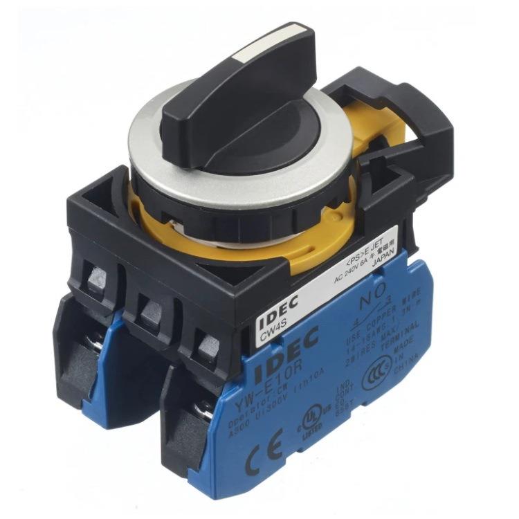 Idec和泉三位旋钮CW4S-33E20N1双边自动复位三档选择开关