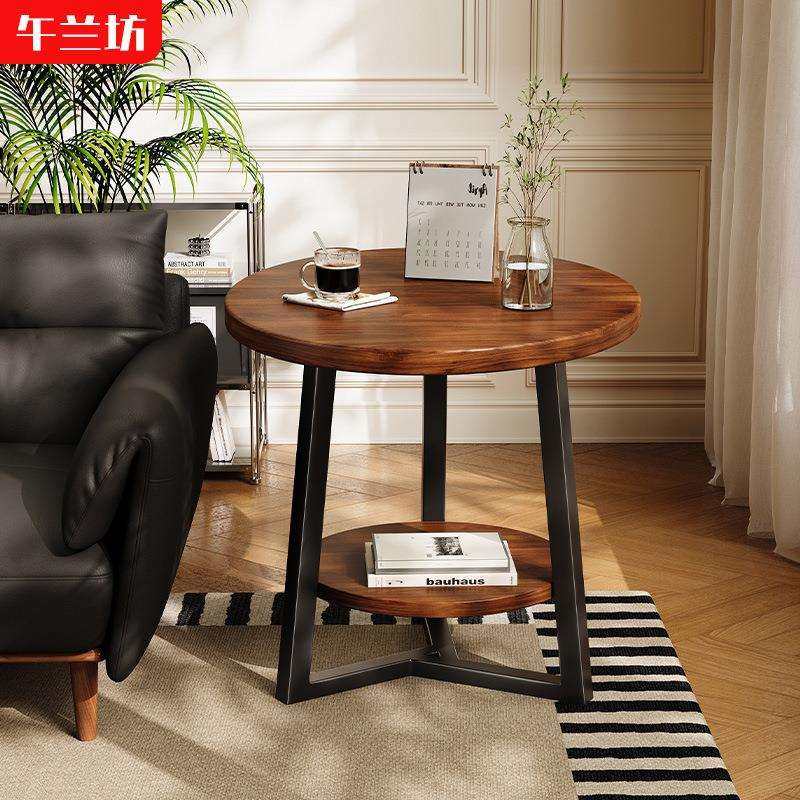 新中式圆形边几茶几客厅家用小户型沙发边几阳台小桌子茶桌床头柜,电子元器件市场,其它元器件,淘宝优惠券,粉丝福利购,淘宝优惠卷