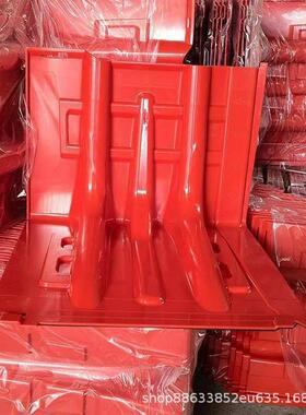 L型红色组合式阻水板地下车库街道防洪挡水板直板内弯外弯防洪板