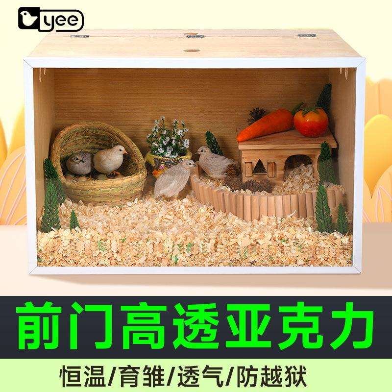 芦丁鸡饲养箱全套专用宠物笼子育雏室内保温箱恒温仓鼠窝造景用品