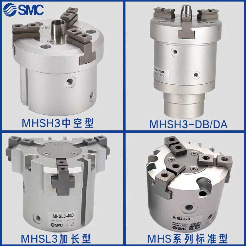 SMC小型气爪单作用气缸MHSL3/MHSH3/MHS2/3/4-16D20-25-32-40-50S