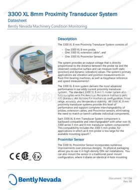 bently本特利t330180-12-00 330180-X1-05 MOD 145004-14